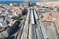 Obras del soterramiento en Almería
