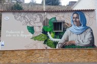 Uno de los murales que pueden encontrarse en Benecid.