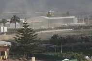 Imagen del helicóptero en el municipio de Cuevas del Almanzora.