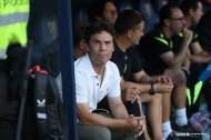 El míster del Almería, encantado con el 0-0 en La Rosaleda.