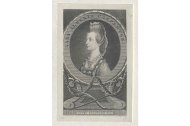 Imagen grabada en cobre de Lady Almería Carpenter, que salió publicada en la revista London Magazine en 1791, en una serie titulada Bellezas de la Corte.