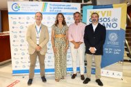 Representantes de la UAL, el Ayuntamiento de Almería y Aqualia durante la inauguración del curso de verano ‘Innovación en el ciclo integral del agua desde Almería’.