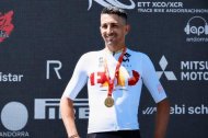 El cuevano, José David Latorre, campeón de España de XCO Máster 30A.