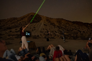 Una de las actividades que Ana Guerrero está realizando en el desierto de Tabernas.