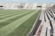 A comienzos del verano de 1976, el nuevo campo de fútbol estaba en obras pero ya presentaba un césped impecable que no volvimos a ver nunca más.