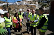 Fotografía de archivo durante la visita a una de las obras en la provincia de Almería.