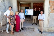 Visita del presidente de la Diputación a una de las actuaciones