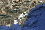 Mapa de las precipitaciones de este viernes en la provincia a las 9:00 horas