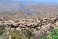 Incendio en Santa Fe de Mondújar