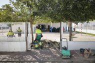 Puesta a punto de los colegios en Huércal-Overa.