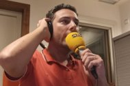 Carlos Miralles siguiendo el Córdoba-Almería de la quinta jornada de Liga en Segunda División.