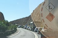 Accidente en la entrada por el Puerto de Almería.