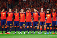 Pubill luciendo el 12 de La Roja en el partido del estreno de la segunda estrella.