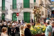 La Virgen del Rosario por las calles de Lubrín.