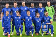 El once de la Selección de Serbia en Munich ante Alemania.