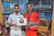 El capitán Esteban Montoya Giménez y el enfermero José Miguel Garrido Molina, creadores del proyecto.