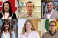 Los ocupantes de los primeros puestos en las listas al Congreso y Senado del PSOE de Almería.
