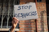Protesta anti-desahucios.