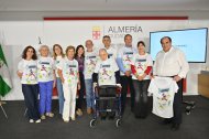 Foto de familia de la presentación de la carrera solidaria organizada por la Fundación Jesús Peregrín.