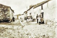 La venta de la Bola Negra en Adra, en una imagen de finales del siglo XIX cercana a la época en la que sucedió en crimen del mimo nombre.