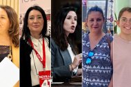 Carmen Crespo, Anabel Mateos, Rocío de Meer, Jesica Jiménez y Tania Ferre.
