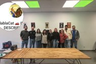Imagen de la junta directiva de la Peña Andaluza La Gata junto a la foto de perfil del grupo.