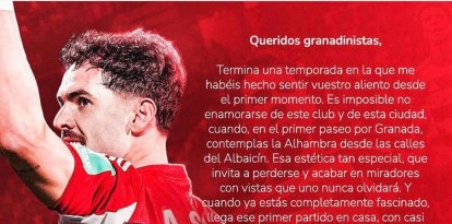 Una despedida elegante para un futbolista agradecido al todavía su club.