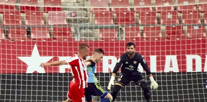 Sivera firmó una gran actuación en Montilivi ante el Girona.