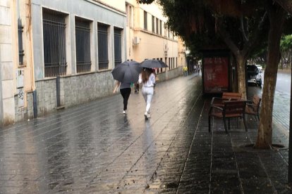Jornada de lluvia en Almería.