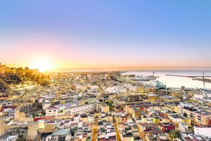Vista aérea de Almería.