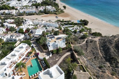 Imagen aérea de Las Villas en Agua Amarga.