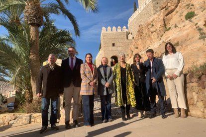 Visita de la consejera de Cultura y Deporte, Patricia del Pozo, a la Alcazaba