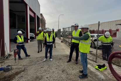 Obras en el parque de bomberos de Níjar.