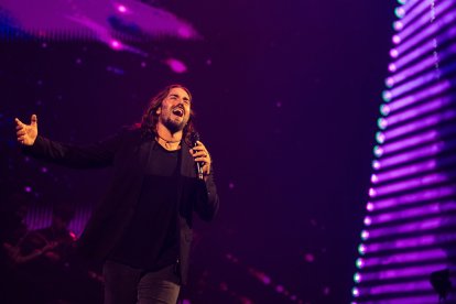 El cantante Andrés Suárez, durante un concierto en Valencia el pasado mes de septiembre.
Jorge Gil / Europa Press
06/9/2025