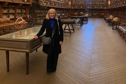 Gema Sirvent, en la Universidad de Salamanca.
