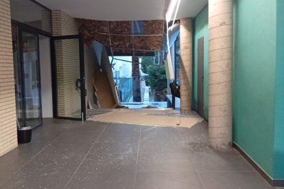 Imagen de los daños producidos en el colegio de Aguadulce