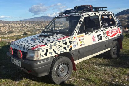 Gregorio Gil y Jesús García, participan a bordo de este Seat Panda con m´ñas de 35 años.