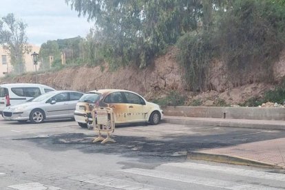 El lugar de la quema en una fotografía difundida por Garrucha con la Gente.