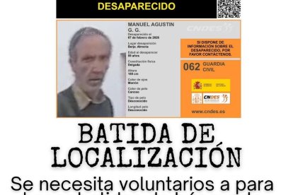 Batida para localizar a Manuel.