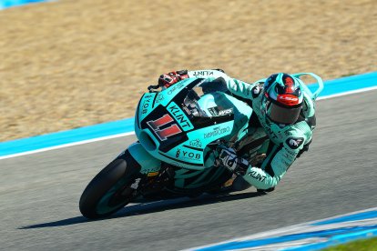 El valenciano Alex Escrig logra bajar el record del Circuito Angel Nieto de Jerez en la categoría de Moto2.
