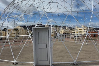 Así luce a día de hoy la estructura del Museo de Meteoritos de Pulpí.