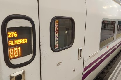 El Intercity Madrid-Almería se va a más de 7 horas de viaje siempre que no haya averías o incidencias por el camino.