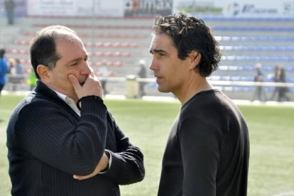 Filippo Vito di Pierro (I) y Fran Ruiz Casares, entrenadores del Eldense en 2017