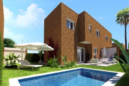 Las casas con parcela junto a la universidad.