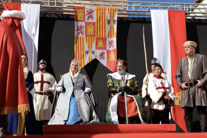 Una edición anterior de la Recreación Histórica de la llegada de los Reyes Católicos a Fiñana.