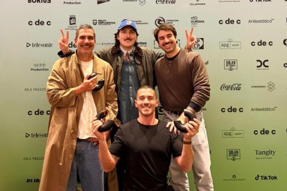 Equipo de Agencia Karma en San Sebastián.