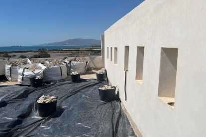 Obras del Castillo de Villaricos este abril de 2026.