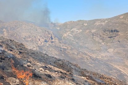 IImagen del Infoca del incendio en la Sierra de Gádor.