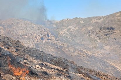 IImagen del Infoca del incendio en la Sierra de Gádor.