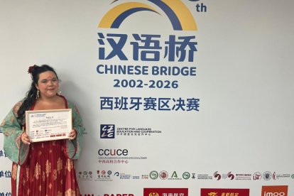 Sofía Parra Capó, la huercalense que representará a España en la final mundial del concurso 'Puente a China'.